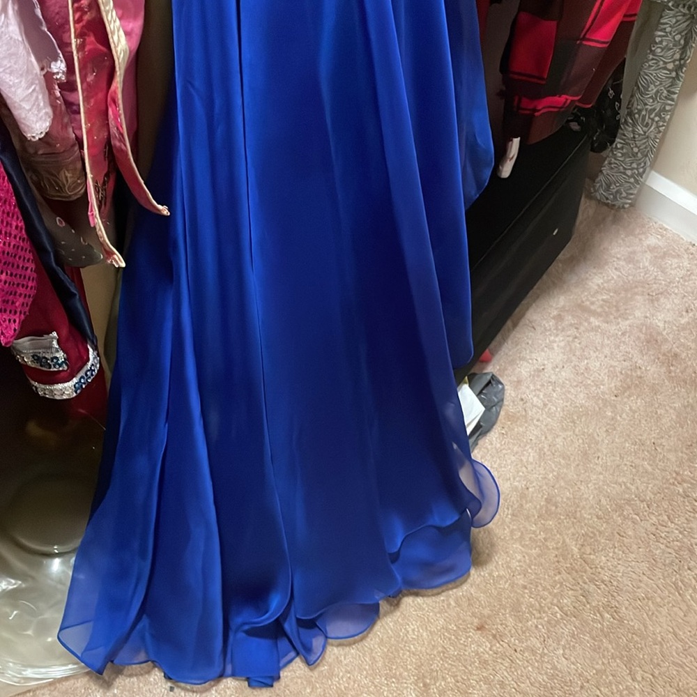 Night Moves royal blue prom dress - Picture 10 of 11